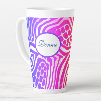 Rainbow Animal Print Latte Mug