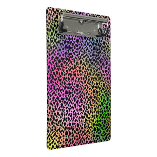 Rainbow Animal Print Mini Clipboard