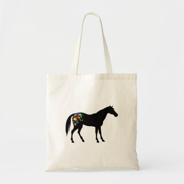 Rainbow appaloosa tote bag (Front)