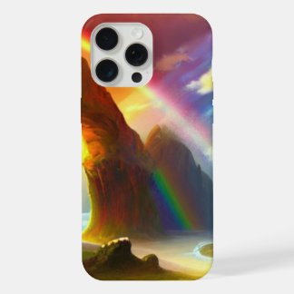 Rainbow Arch Haven: A Fantasy Landscape iPhone 15 Pro Max Case