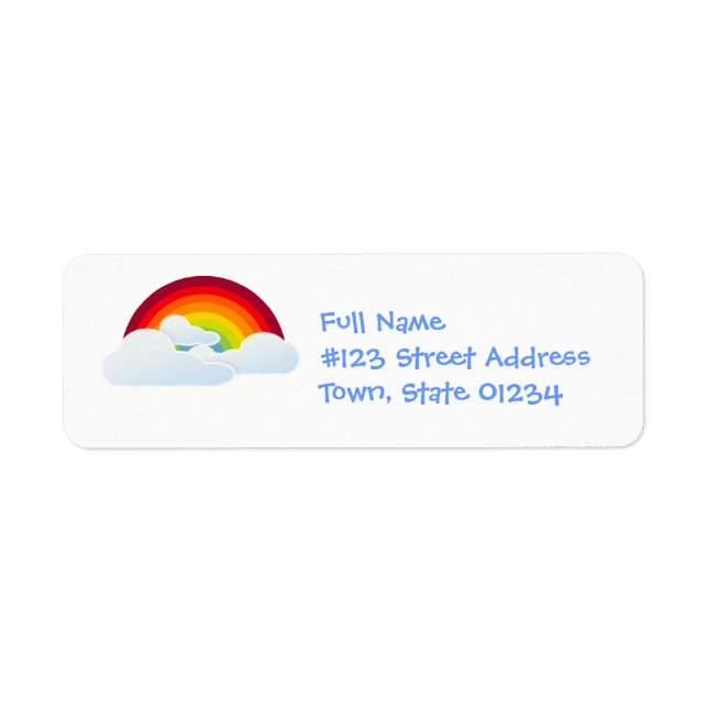 Rainbow Arch Mailing Labels (Front)