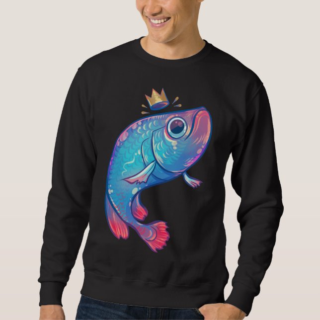 Rainbow Arowana Fish 378 Sweatshirt (Front)