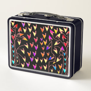 Rainbow Arrows Metal Lunch Box