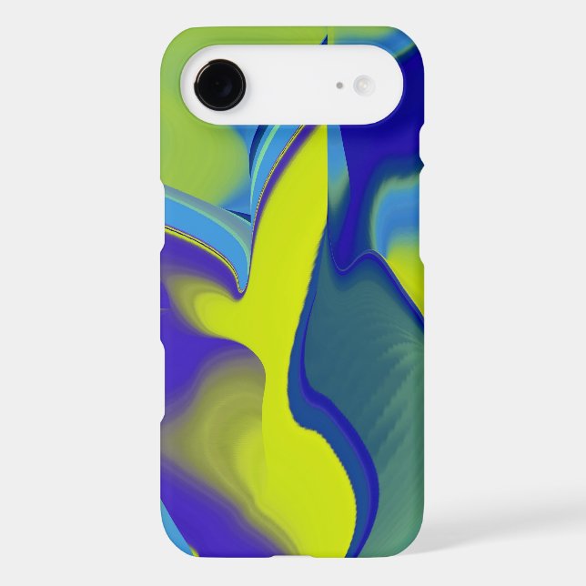 Rainbow Art 3D Abstract in yellow purple green (Back)