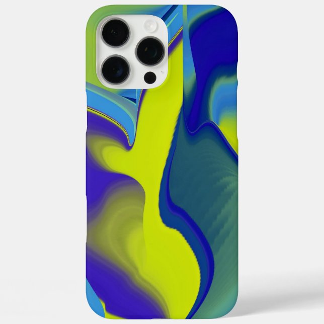 Rainbow Art 3D Abstract in yellow purple green Case-Mate iPhone Case (Back)