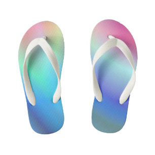 rainbow art kid's thongs