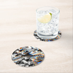 Rainbow Assault Round Paper Coaster