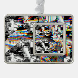 Rainbow Assault  Silver Plated Framed Ornament