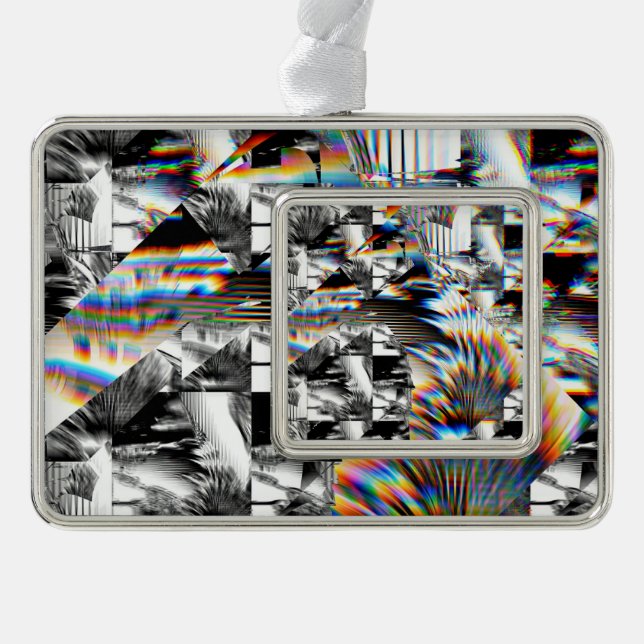 Rainbow Assault  Silver Plated Framed Ornament (Front)