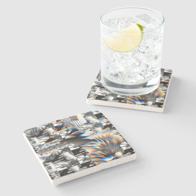 Rainbow Assault  Stone Coaster (Side)