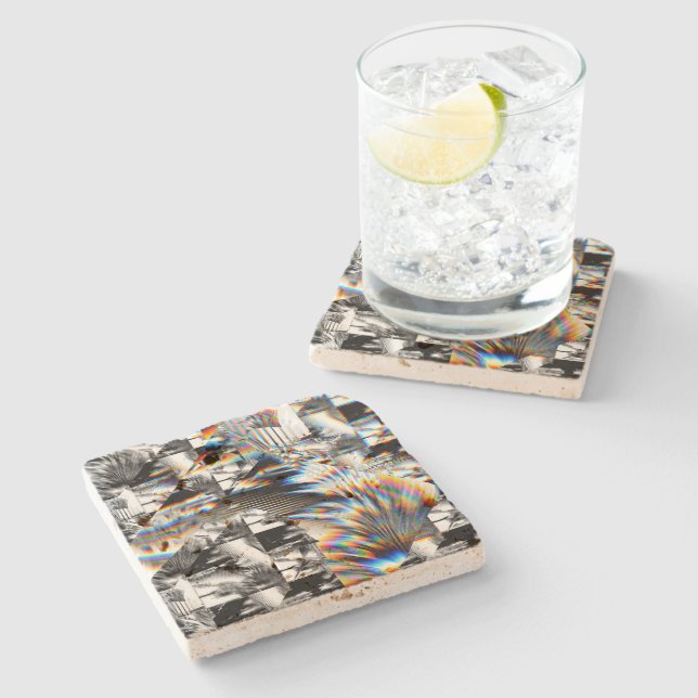 Rainbow Assault  Stone Coaster (Side)