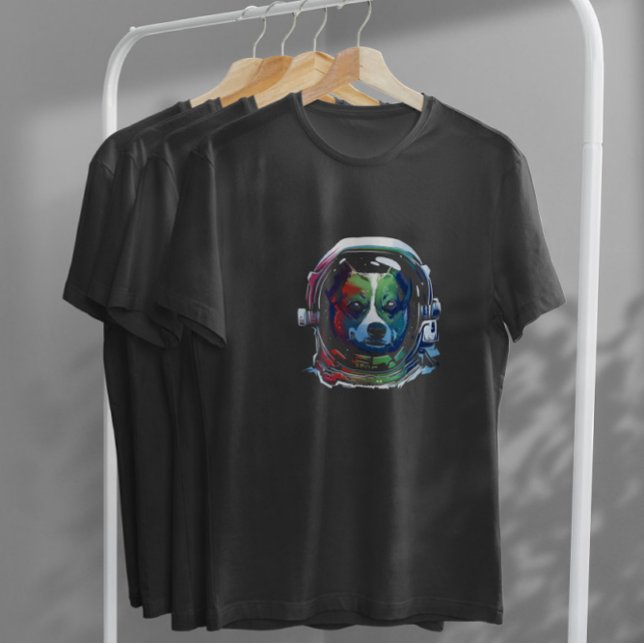 Rainbow Astronaut Dog  T-Shirt (Creator Uploaded)