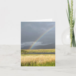 Rainbow at Corrour Scotland Thank You Card