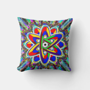 Rainbow Atomic Freak Out Cushion