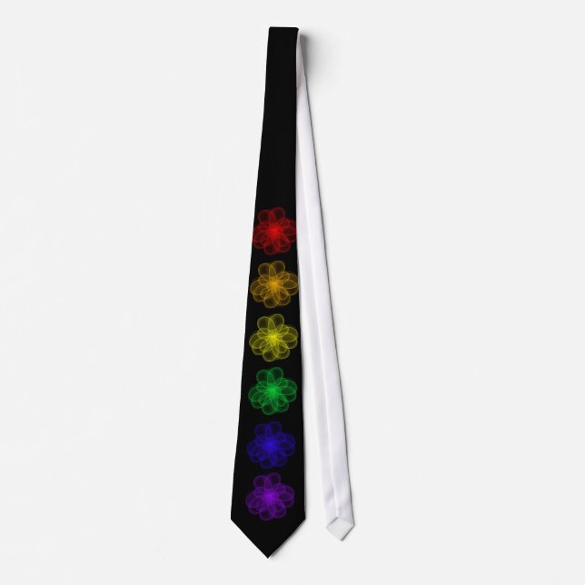 Rainbow Atoms Tie (Front)