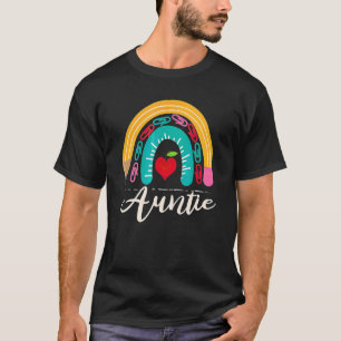 Rainbow Auntie  Mothers Day New Mum Life Boho 1 T-Shirt