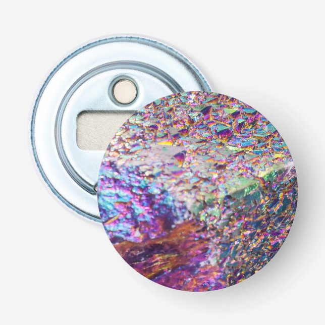 Rainbow Aura Crystals Bottle Opener (Front)