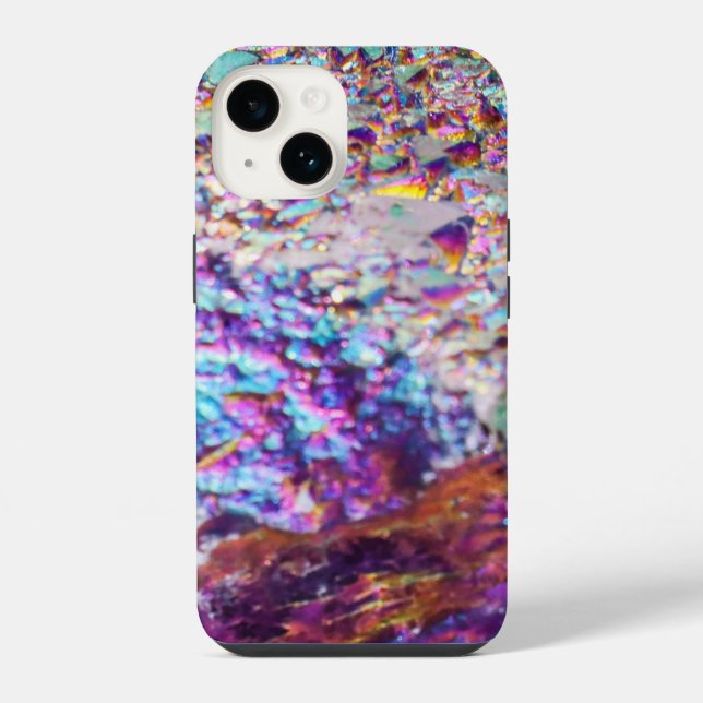 Rainbow Aura Crystals iPhone Case (Back)