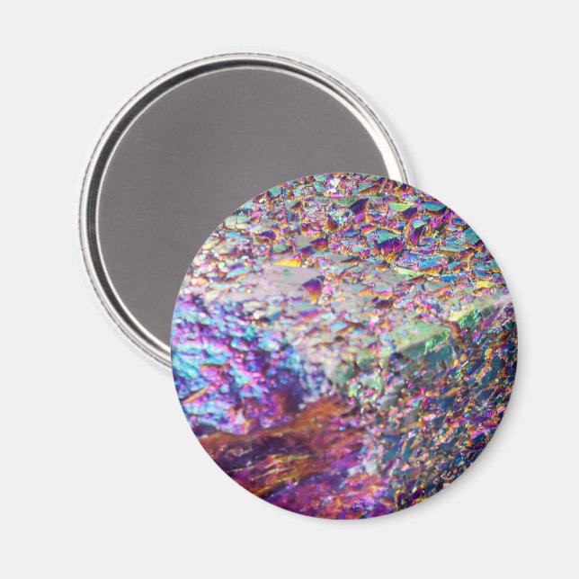 Rainbow Aura Crystals Magnet (Front/Back)