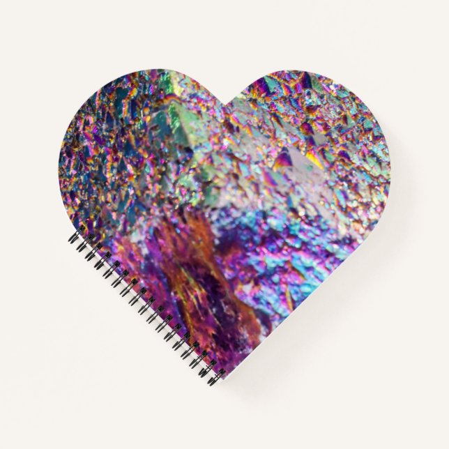 Rainbow Aura Crystals Notebook (Front)