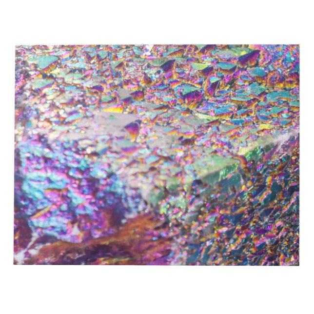 Rainbow Aura Crystals Notepad (Front)