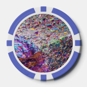 Rainbow Aura Crystals Poker Chips