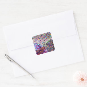 Rainbow Aura Crystals Square Sticker