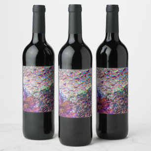 Rainbow Aura Crystals Wine Label