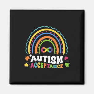 Rainbow Autism Infinity Symbol Men Women Autism Aw Magnet