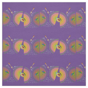 rainbow avocado fabric