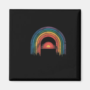 Rainbow Awareness Ally Vintage Magnet
