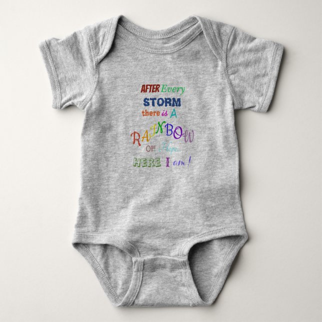 Rainbow Baby Baby Bodysuit (Front)