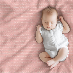 Rainbow Baby Blanket Navy Pink Boho Charm