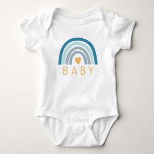 Rainbow Baby Boho Blue Bodysuit