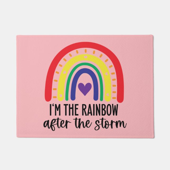 Rainbow Baby  Doormat (Front)