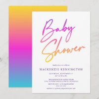 Rainbow Baby | Miracle Baby | Script Baby Shower