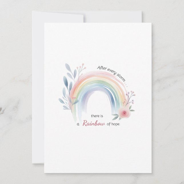 Rainbow Baby Miracle  Invitation (Front)