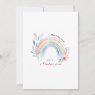 Rainbow Baby Miracle Invitation
