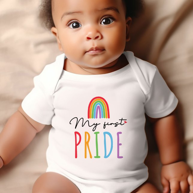Rainbow Baby: My First Pride Bodysuit (Celebrate your little one's first Pride with our adorable baby bodysuit! My First Pride)