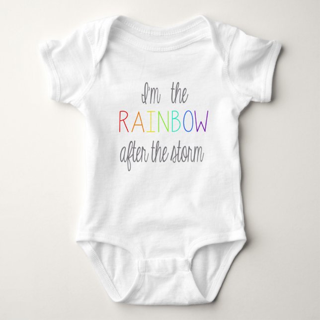 Rainbow Baby Outfit Bodysuit (Front)