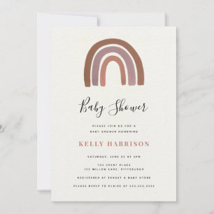 Rainbow Baby Shower Invitation