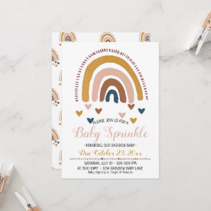 Rainbow Baby Sprinkle Gender Neutral Shower Invitation