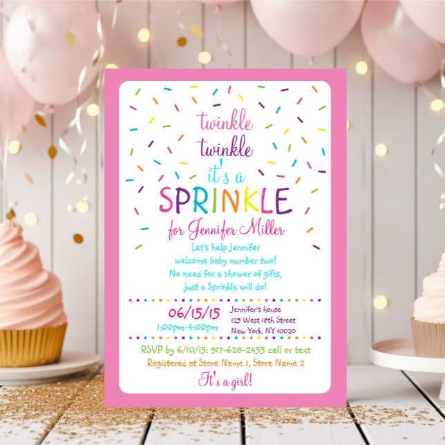 Rainbow Baby Sprinkle Invitation (Creator Uploaded)