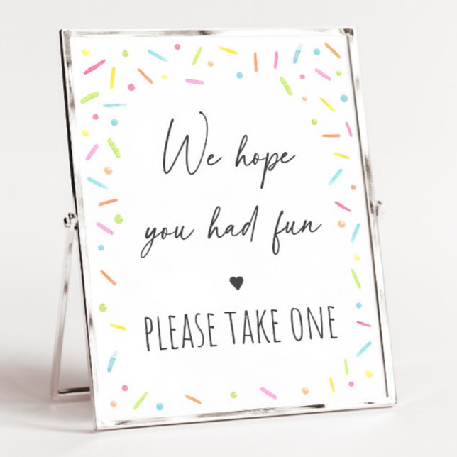 Rainbow Baby Sprinkle Party Favour Sign (Creator Uploaded)