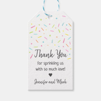 Rainbow Baby Sprinkle Thank You Gift Tags