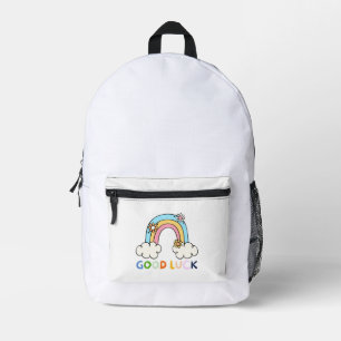 Rainbow Back to school gift Teacher Gift 1st grade Printed Backpack