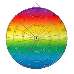 rainbow background colourful dartboard
