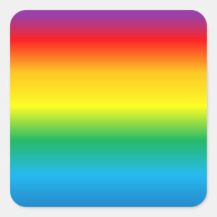 rainbow background colourful square sticker