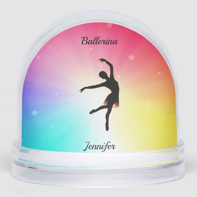 Rainbow Ballerina Snowglobe (Front)