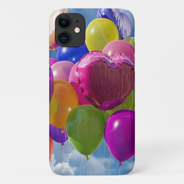 Rainbow Balloons in the Clouds Case-Mate iPhone Case (Back)